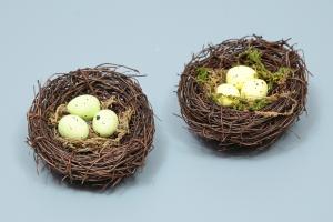 гнездо с яйцами 6 см
